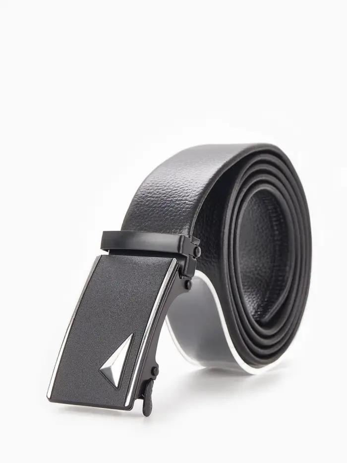 Ремень мужской &laquo;Великан&raquo; для полных, ширина 3.5 см, пряжка автомат, чёрный