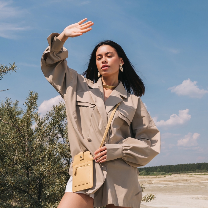 Сумка женская, кросс-боди, на магните, цвет жёлтый Сумка женская, кросс-боди, на магните, цвет жёлтый