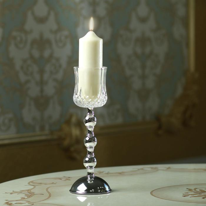 Подсвечник стекло Подсвечник стекло "Диана" 29,5х9х9 см