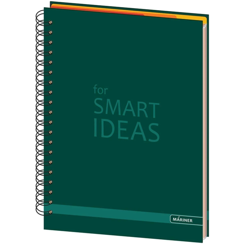 Бизнес-тетрадь Constant А4,150л,200х274,5 разд, клет+лин,зелен 0004-03