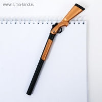 Ручка прикол шариковая черная паста 0.5 мм «Юному герою» фигурная