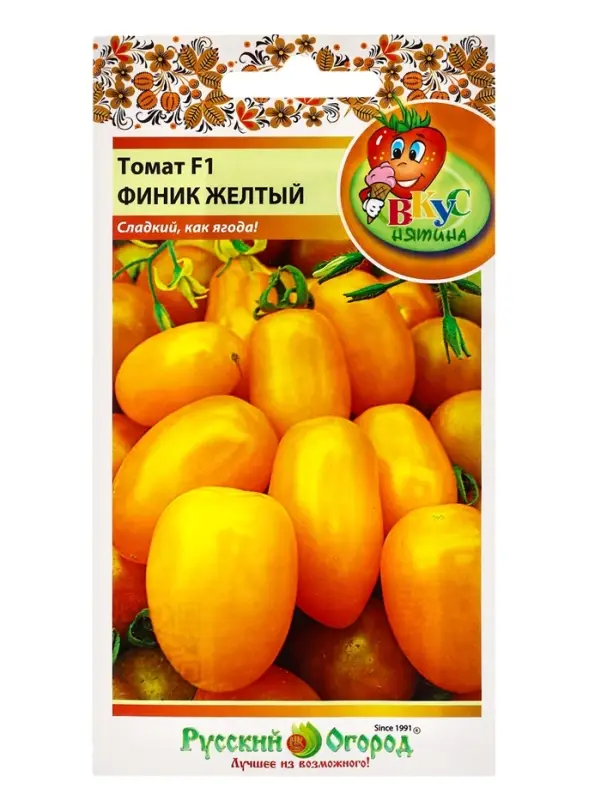 Семена Томат Семена Томат "Финик Желтый", F1, 15 шт