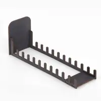 Подставка под открытки, 11 ячеек, 270&times;110&times;84, толщина 3 мм, тёмная