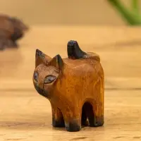 Сувенир &laquo;Причудливый кот&raquo;, 5.5&times;4.5&times;2.5 см, дерево