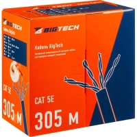 Кабель BigTech BT-CECR-016 CCA FTP 4 пары, кат.5e AWG24 LSZH 305м оранж