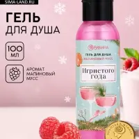 Гель для душа &laquo;Игристого года!&raquo;, 100 мл, аромат малинового мусса, Чистое счастье