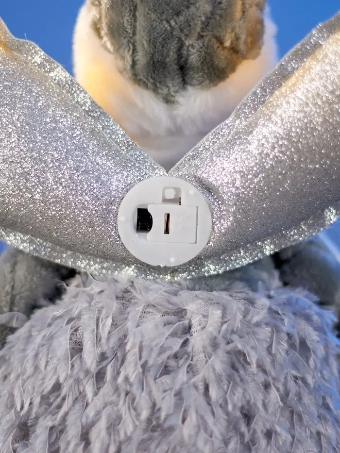 Фигура текстиль «Кукла в розовом» 70 см, 6 LED, AG10x3 (в компл.), Т/БЕЛЫЙ