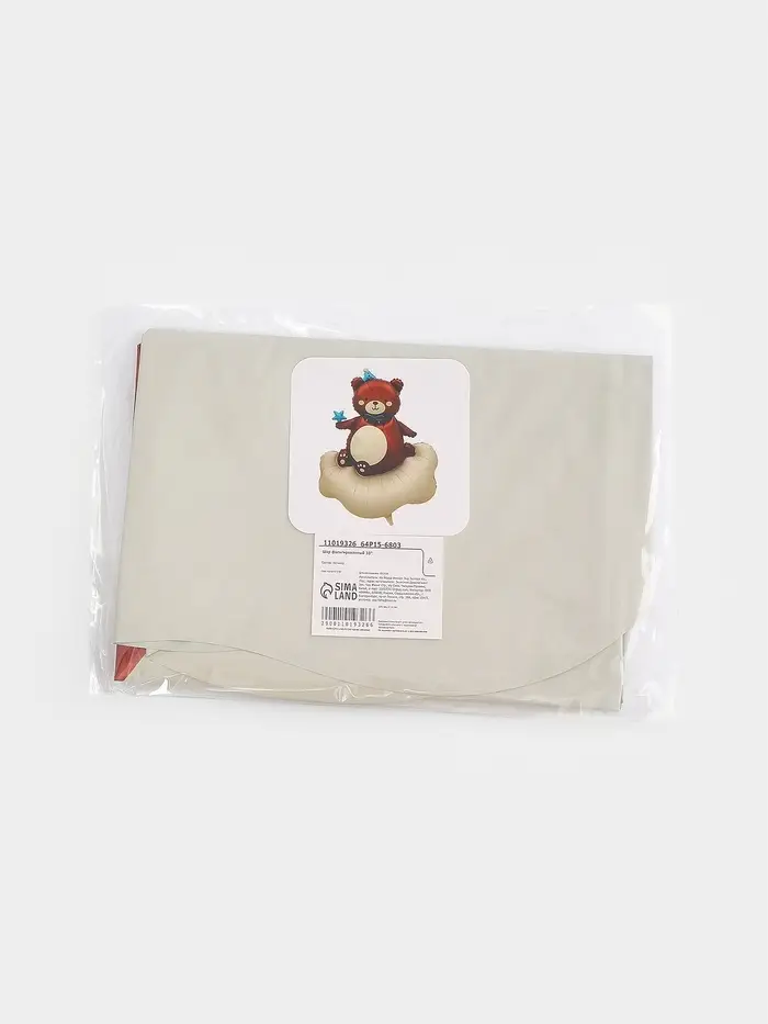 Воздушный шар фольгированный 33" &laquo;Мишка на облаке&raquo;, голубой