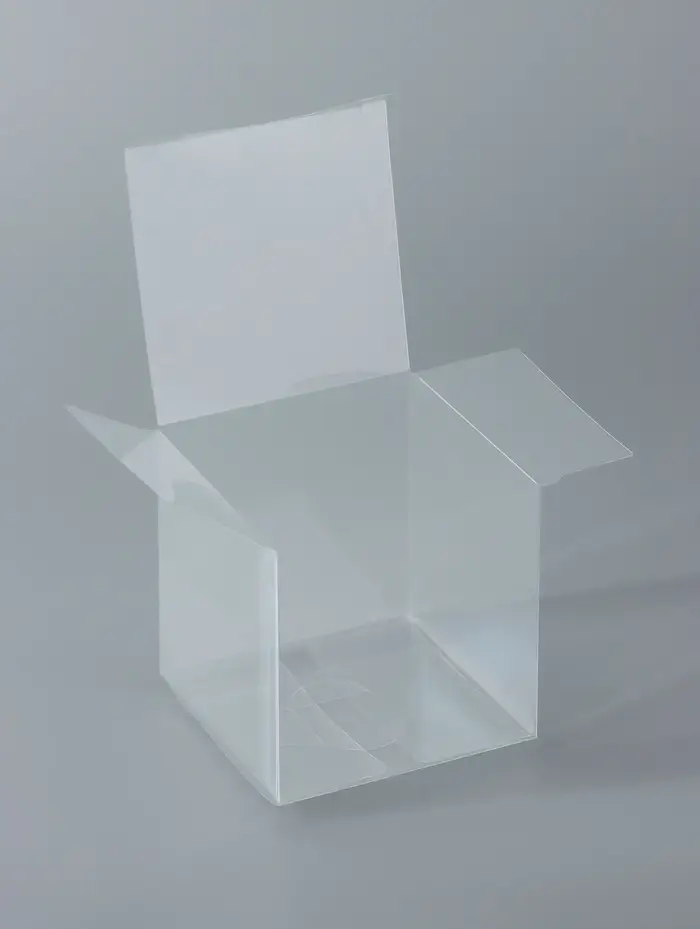 Складная прозрачная коробка из PVC, для упаковки подарков, 8&times;8&times;8 см