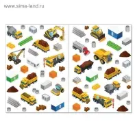 Наклейки многоразовые &laquo;Такие разные машины&raquo;, А4, набор 2 шт.