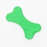 Жевательная игрушка для собак &laquo;Собачье удовольствие&raquo;, 10.5 см, суперпрочная, зелёная