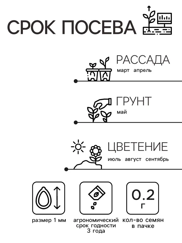 Семена Арктотис "Арлекин", ц/п,  0,2 г