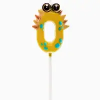 Свеча для торта цифра 0 &laquo;Зверюшка&raquo;, 5см