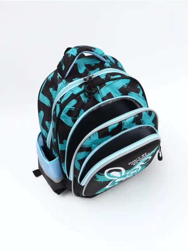 Ранец с эргономичной спинкой 3 отделения, средний "Хулиган"