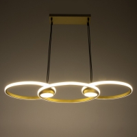 Люстра Ронделл LED 60Вт 3000К золото 89х35х100 см BayerLux