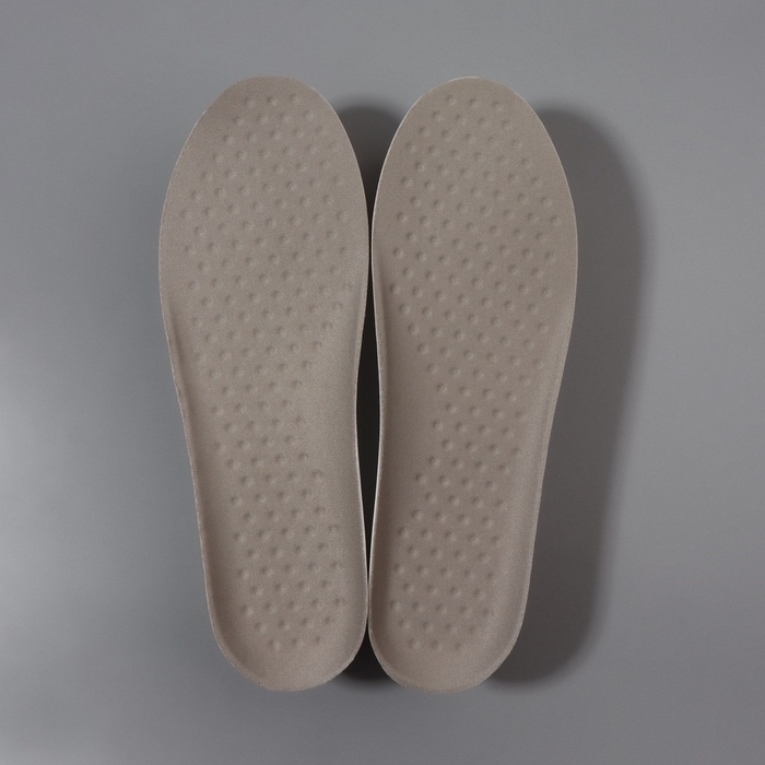 Стельки для обуви, универсальные, р-р RU до 38 (р-р Пр-ля до 40), 25 см, пара, цвет серый Стельки для обуви, универсальные, р-р RU до 38 (р-р Пр-ля до 40), 25 см, пара, цвет серый