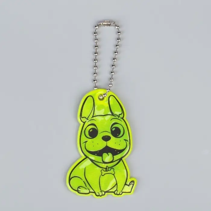 Светоотражающий элемент «Бульдог», двусторонний, 3.6×5.7 см, МИКС Светоотражающий элемент «Бульдог», двусторонний, 3.6×5.7 см, МИКС