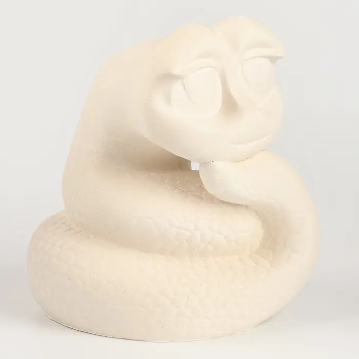 Копилка - раскраска из гипса на новый год &laquo;Милая змея&raquo;, набор для творчества