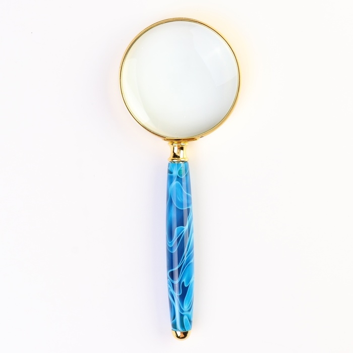 Лупа классическая лазурит, кратность 4, линза 45мм