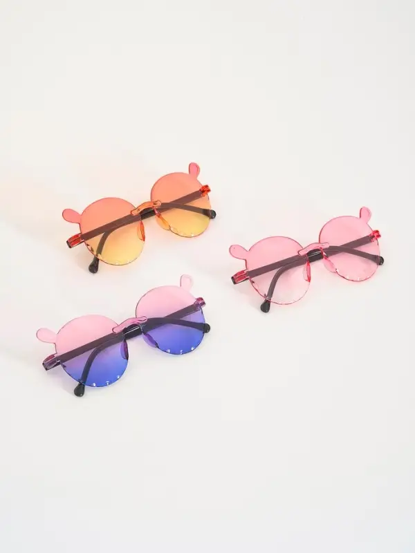 Карнавальные очки "Круглые" градиент, цвета МИКС