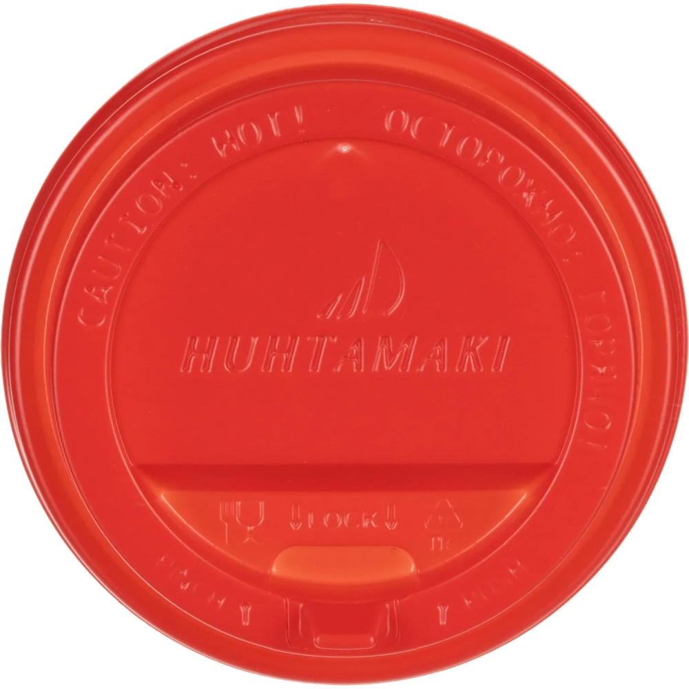 Крышка для стакана с клапаном, ПС, D=80мм. красная 100шт/уп