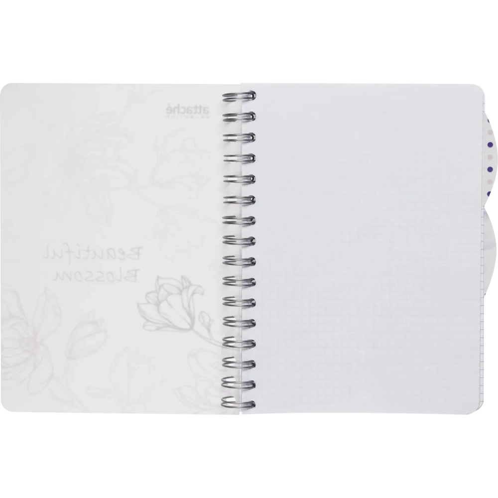 Бизнес-тетрадь А5,140л,кл,спир,плас Attache Selection Flower DreamsBlossom