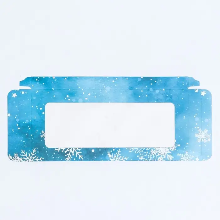 Коробка для шоколада с окном «Снежинки», 17.1×8×1.4 см Коробка для шоколада с окном «Снежинки», 17.1×8×1.4 см