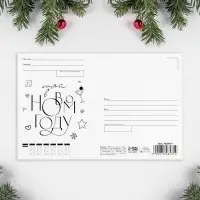 Почтовая карточка деревянная «Новогодняя вечеринка», 10 х 15 см