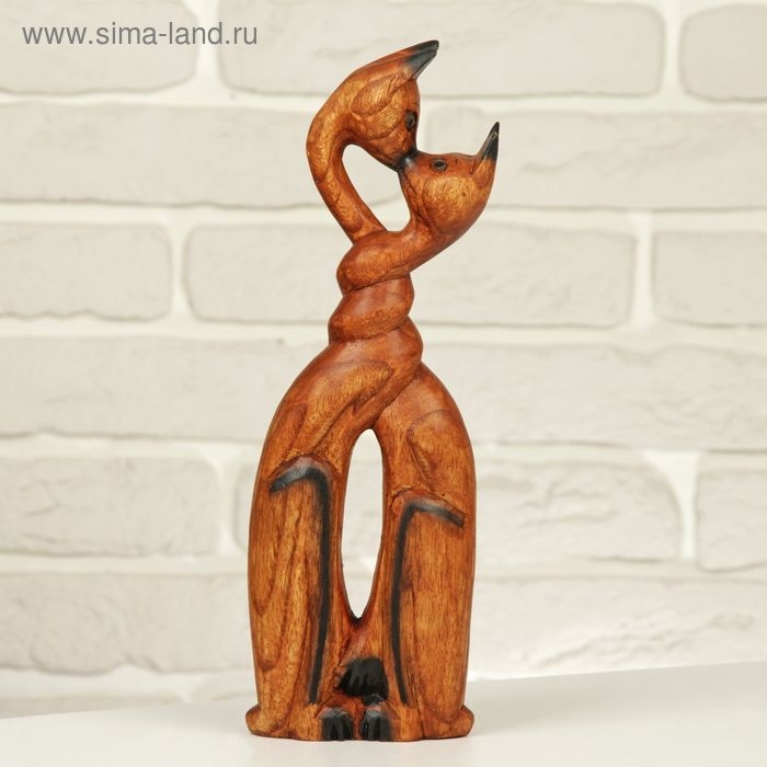 Сувенир дерево Сувенир дерево "Целующиеся кошки" 30х10х4 см