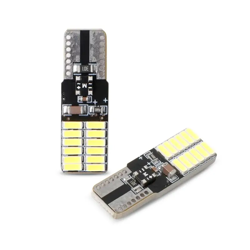 C020 T10/белый/ (W2.1x9.5d) CANBUS 24SMD 4010, блистер 2 шт.