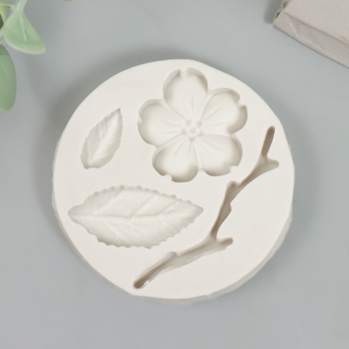 Молд силикон Молд силикон "Цветочек" 4 предмета 1х5х5 см