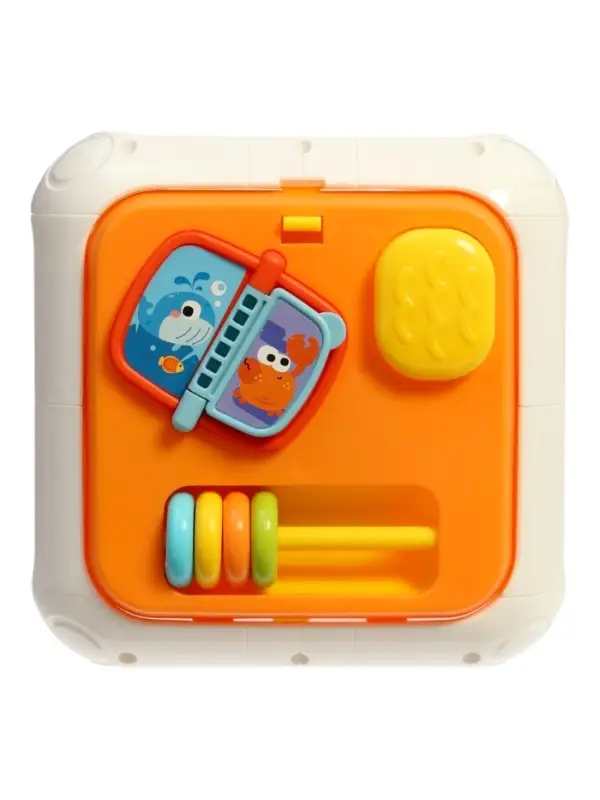 Сортер "Кубик" с шестеренками и фигурами