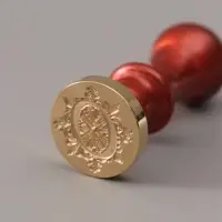 Печать для сургуча с пластиковой ручкой &laquo;Буква O на вензеле&raquo;, 2.5&times;2.5&times;6.3 см