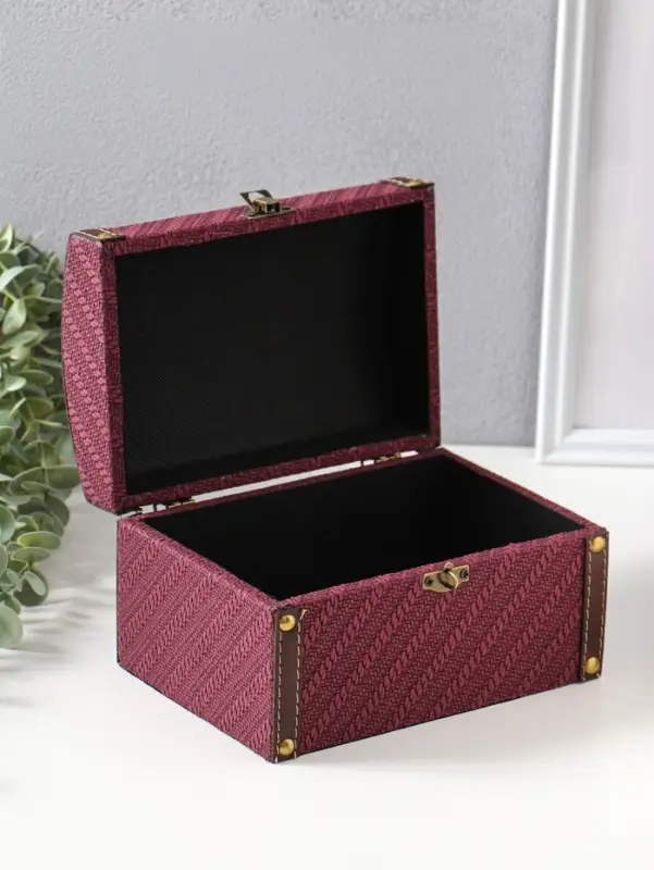 Шкатулка дерево "Диагональ" слива набор 2 шт 19х13,5х12 23х17х14 см