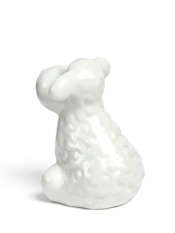 Фигурка декоративная &laquo;Белый барашек&raquo;, керамика, 7.4&times;6.6&times;8.6 см