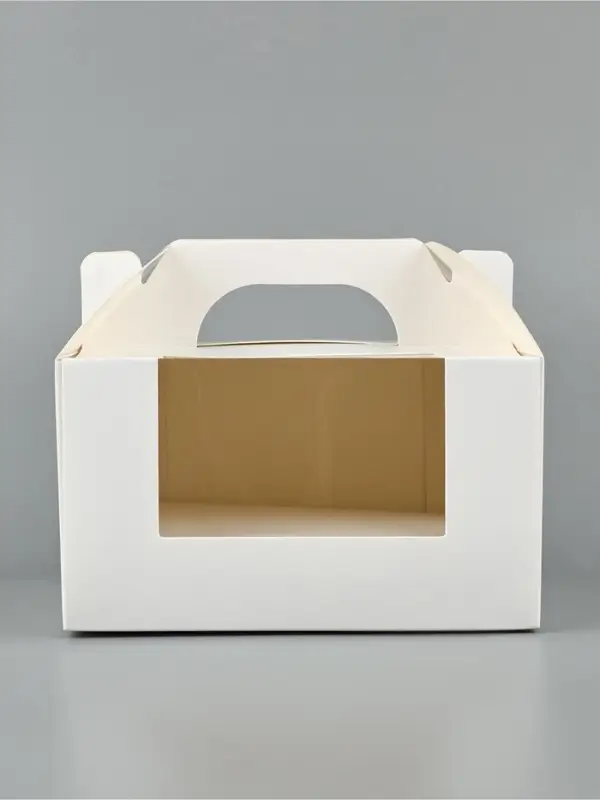 Коробка для бенто - торта &laquo;Белая&raquo;, 14&times;14&times;8 см