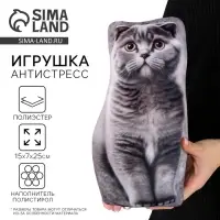 Антистресс игрушка, кот &laquo;Шотландец&raquo;