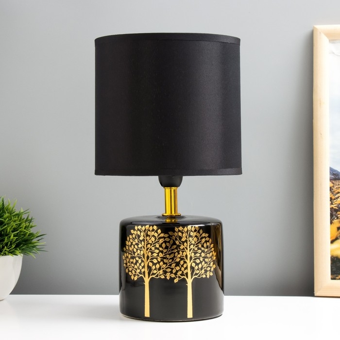 Настольная лампа Настольная лампа "Дуо арбор" E14 40Вт черный 15х15х28 см RISALUX