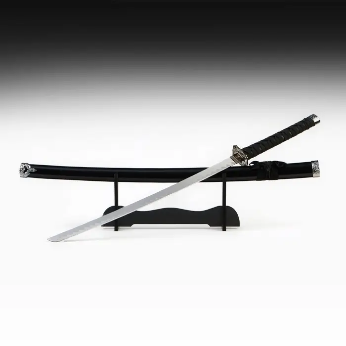Макет оружия &laquo;Сувенирная катана на подставке. Хизока&raquo;, 100 см, клинок 53 см, чёрная