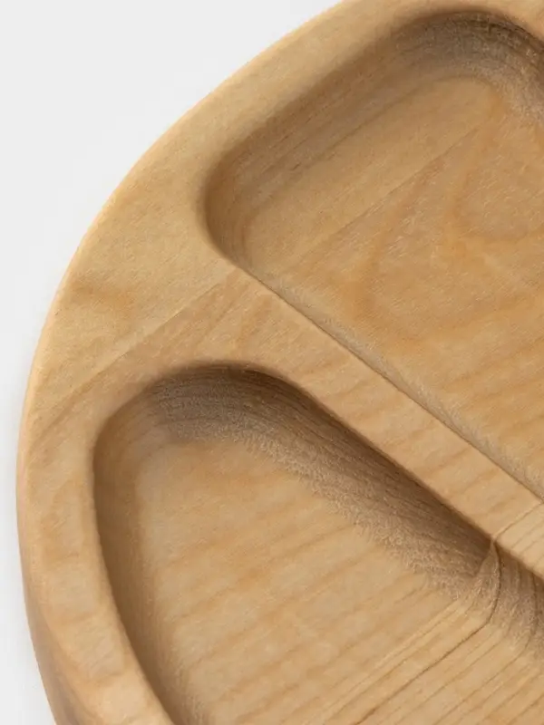 Менажница Доляна &laquo;Бари&raquo;, d=20 см, 3 секции, дерево берёза, пропитана маслом