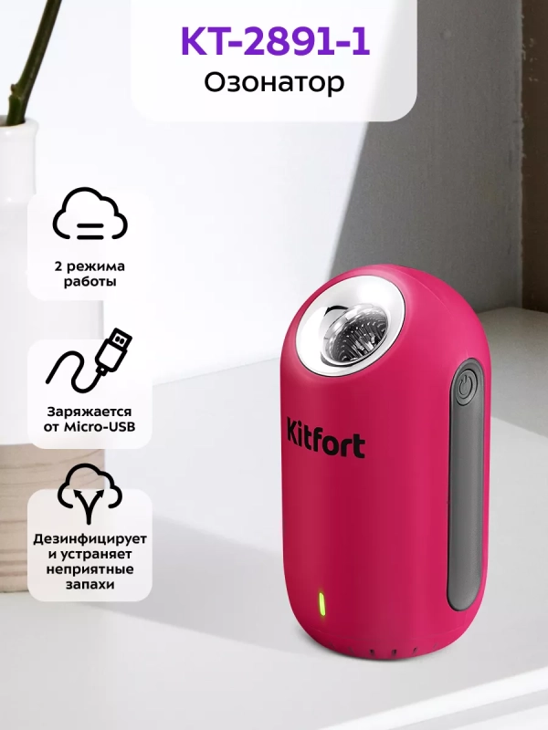 Озонатор воздуха для дома для квартиры КТ-2891 - 2 Вт