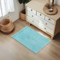 Коврик для дома Доляна &laquo;Букли длинные&raquo;, 40&times;60 см, голубой