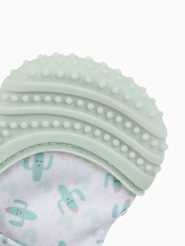 Прорезыватель на ручку для зубов &laquo;Кактусы&raquo;, светло-зеленый