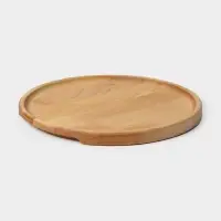 Блюдо для подачи Adelica, d=25 см, h=1.8 см, пропитано маслом, дерево массив берёзы