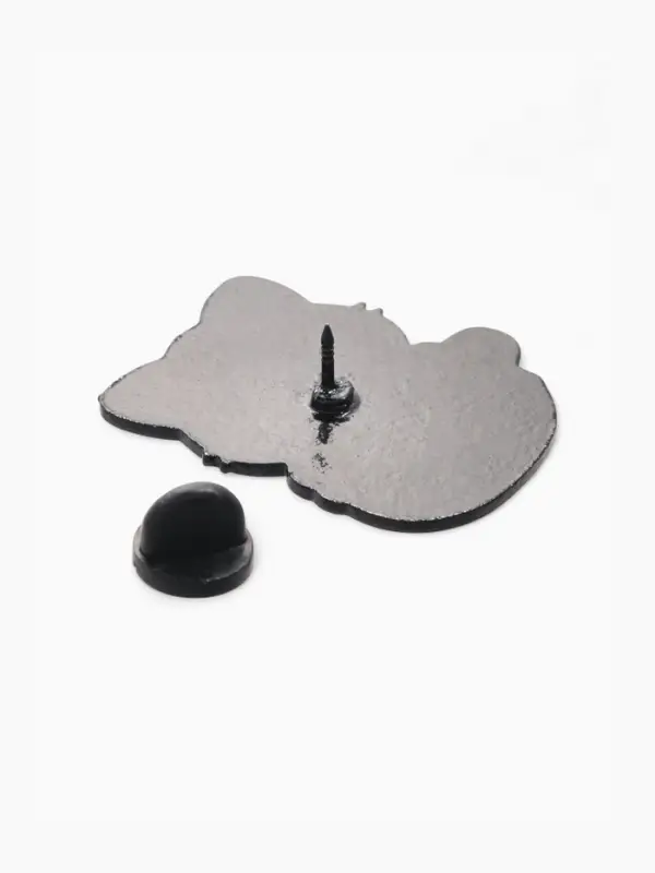 Значок &laquo;Котик&raquo;, из Гриффиндора, цветной в чёрном металле