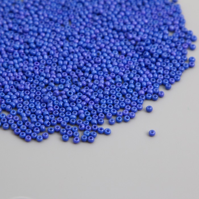 Бисер стекло 12/0  Бисер стекло 12/0 "Ночная синь" ровный №707 450 гр