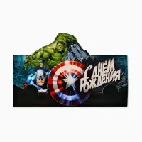 Конверт для денег фигурный &laquo;Супергерои&raquo;, 17.5&times;8 см