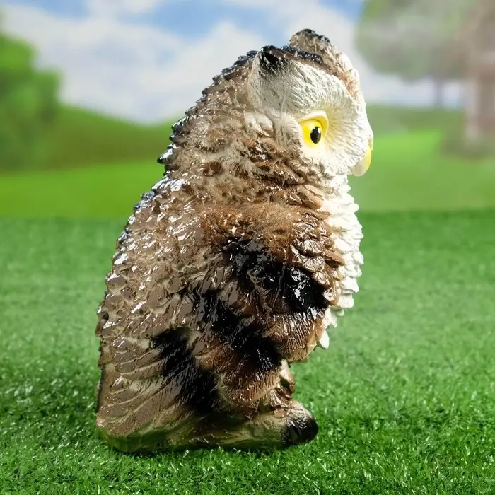 Садовая фигура из гипса &laquo;Филин&raquo;, 19&times;12&times;15 см