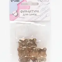 Кнопки магнитные, пришивные, d=14 мм, 10 шт., цвет золотой
