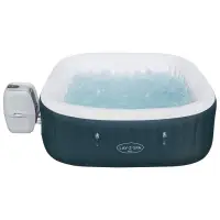 Спа &ndash; бассейн Ibiza AirJet, 180&times;180&times;66 см, фильтр-насос, тент, дозатор для химии, аэромассаж, квадратный, 6002U Bestway